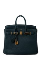 Birkin 25 Vert Cyprès Veau Togo Leather Gold Plated C Stamp - Image 3