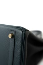 Birkin 25 Vert Cyprès Veau Togo Leather Gold Plated C Stamp - Image 12