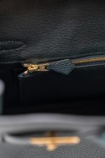 Birkin 25 Vert Cyprès Veau Togo Leather Gold Plated C Stamp - Image 19