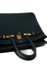 Birkin 25 Vert Cyprès Veau Togo Leather Gold Plated C Stamp - Image 20