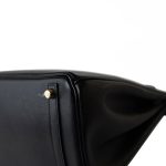 Birkin 30 Black Veau Epsom Leather Gold Plated N Stamp - Image 16