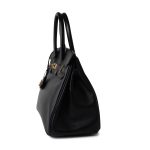 Birkin 30 Black Veau Epsom Leather Gold Plated N Stamp - Image 4