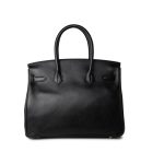 Birkin 30 Black Veau Epsom Leather Gold Plated N Stamp - Image 2