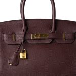 Birkin 30 Bordeaux Veau Togo Leather Gold Plated Hardware A Stamp - Image 3