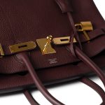 Birkin 30 Bordeaux Veau Togo Leather Gold Plated Hardware A Stamp - Image 6