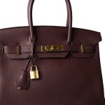 Birkin 30 Bordeaux Veau Togo Leather Gold Plated Hardware A Stamp - Image 10