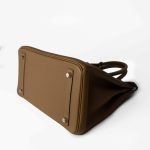 Birkin 30 Bronze Doré / Bleu Brume Veau Togo Leather Palladium Plated Z Stamp - Image 6