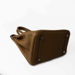 Birkin 30 Bronze Doré / Bleu Brume Veau Togo Leather Palladium Plated Z Stamp - Image 7