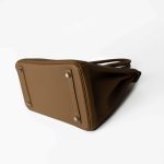 Birkin 30 Bronze Doré / Bleu Brume Veau Togo Leather Palladium Plated Z Stamp - Image 8