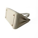 Birkin 30 Craie Veau Epsom Leather Gold Plated C Stamp - Image 3