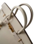 Birkin 30 Craie Veau Epsom Leather Gold Plated C Stamp - Image 8