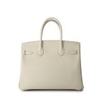 Birkin 30 Craie Veau Epsom Leather Gold Plated C Stamp - Image 10