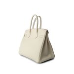 Birkin 30 Craie Veau Epsom Leather Gold Plated C Stamp - Image 5