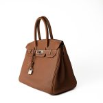 Birkin 30 Gold Veau Togo Palladium Plated Y Stamp
