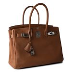 Birkin 30 Gold Veau Togo Palladium Plated Y Stamp - Image 6