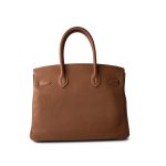 Birkin 30 Gold Veau Togo Palladium Plated Y Stamp - Image 8