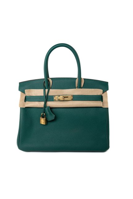 Birkin 30 Malachite Veau Togo Leather Gold Plated Hardware 2020 Y