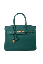 Birkin 30 Malachite Veau Togo Leather Gold Plated Hardware 2020 Y - Image 3