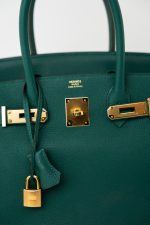 Birkin 30 Malachite Veau Togo Leather Gold Plated Hardware 2020 Y - Image 17