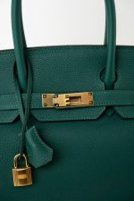 Birkin 30 Malachite Veau Togo Leather Gold Plated Hardware 2020 Y - Image 18