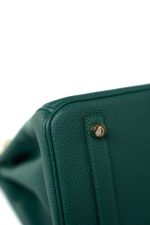 Birkin 30 Malachite Veau Togo Leather Gold Plated Hardware 2020 Y - Image 11