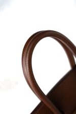 Birkin 35 Brown Ardennes Leather Gold Plated Z Circle Stamp - Image 7