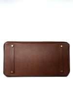 Birkin 35 Brown Ardennes Leather Gold Plated Z Circle Stamp - Image 10