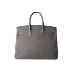 Birkin 35 Etain Veau Togo Leather Palladium Plated 2017 A - Image 7