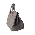 Birkin 35 Etain Veau Togo Leather Palladium Plated 2017 A - Image 8