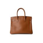 Birkin 30 Gold Courchevel Leather Gold Plated Hardware G Square Stamp - Image 4