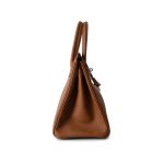 Birkin 30 Gold Courchevel Leather Gold Plated Hardware G Square Stamp - Image 7
