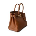 Birkin 30 Gold Courchevel Leather Gold Plated Hardware G Square Stamp - Image 15