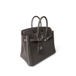 Birkin 25 Gris Etain Palladium Plated  C Stamp - Image 9