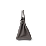 Birkin 25 Gris Etain Palladium Plated  C Stamp - Image 5