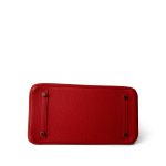 Birkin 30 Rouge de Coeur Togo Gold Plated D Stamp - Image 6