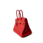 Birkin 30 Rouge de Coeur Togo Gold Plated D Stamp - Image 17