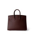 Birkin Sellier 25 Rouge H Veau Madame Leather Gold Plated Z Stamp - Image 9