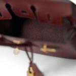 Birkin Sellier 25 Rouge H Veau Madame Leather Gold Plated Z Stamp - Image 11