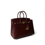 Birkin Sellier 25 Rouge H Veau Madame Leather Gold Plated Z Stamp - Image 12