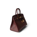 Birkin Sellier 25 Rouge H Veau Madame Leather Gold Plated Z Stamp - Image 17