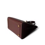 Birkin Sellier 25 Rouge H Veau Madame Leather Gold Plated Z Stamp - Image 6