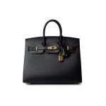 Birkin Sellier 25 Black Veau Epsom Leather Gold Plated Hardware Z Stamp - Image 9