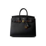 Birkin Sellier 25 Black Veau Epsom Leather Gold Plated Hardware Z Stamp - Image 18