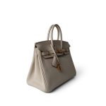 Birkin 25 Craie Togo Rose Gold Plated Z Stamp - Image 4
