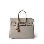 Birkin 25 Craie Togo Rose Gold Plated Z Stamp - Image 7