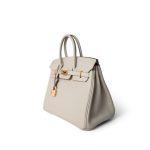 Birkin 25 Craie Togo Rose Gold Plated Z Stamp - Image 2