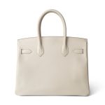 Birkin 30 Craie Veau Epsom Gold Plated C Stamp - Image 11
