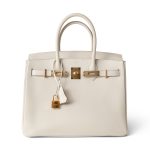 Birkin 30 Craie Veau Epsom Gold Plated C Stamp - Image 6
