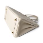 Birkin 30 Craie Veau Epsom Gold Plated C Stamp - Image 14