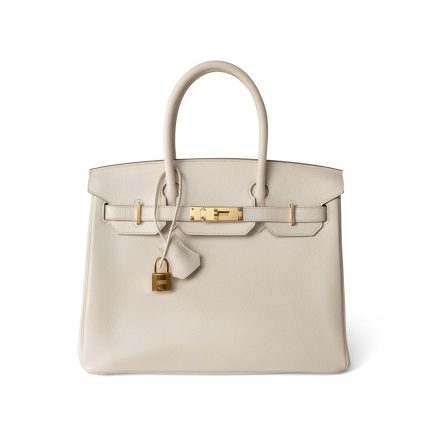 Birkin 30 Craie Veau Epsom Gold Plated C Stamp